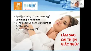 Video 17 - Ngủ đủ để hỗ trợ giảm cân