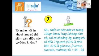 Video 20 - 20 câu hỏi thường gặp và trả lời của BS trong quá trình giảm cân