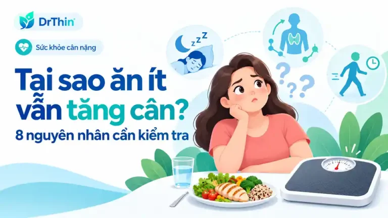 Tại sao ăn ít vẫn tăng cân? 8 nguyên nhân cần kiểm tra